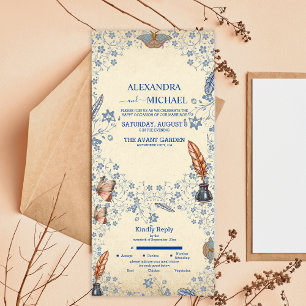 Casamento Floral Elegante Periwinkle