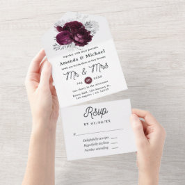 Casamento Floral em Borgonha e Prata