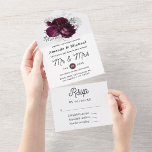 Casamento Floral em Borgonha e Prata