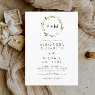 Casamento Floral Emerald Green - Monograma de Orç