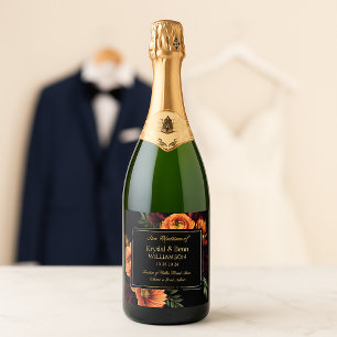 Casamento Floral Escuro Cor de Bordeaux Laranja Fe
