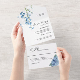 Casamento Floral Francês Azul Moderno