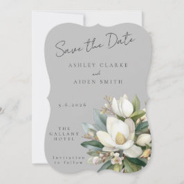 Casamento Floral Magnolia Skye Salve a Data