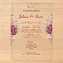 Casamento Floral Marrom Elegante e Dourado