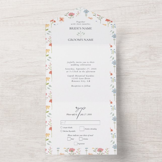Casamento Floral Moderno Boho Chic Wildflower (Interno)