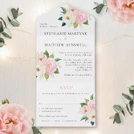 Casamento Floral Moderno das Rosas Rosa Escamosas