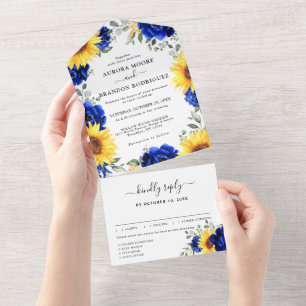 Casamento Floral Moderno de Girassol Russo Real