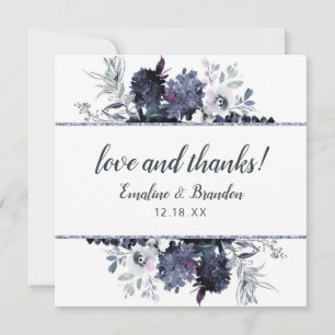 Casamento Floral Noturno Amor e Agradecimento Quad