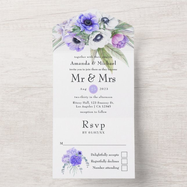 Casamento Floral Pastel Violet (Interno)