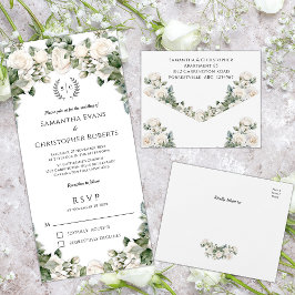 Casamento Floral Romance no Jardim de Rosas 