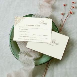 Casamento Floral Romântico Rsvp   Tipo de Letra do