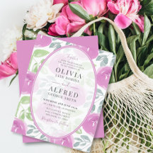 Casamento Floral Rosa Boho Orçamento em Aquarela