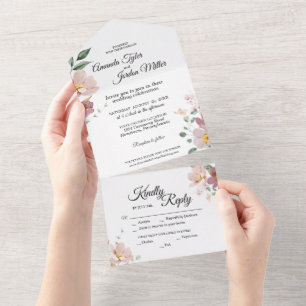 Casamento Floral Rosa e Mauve Vintage