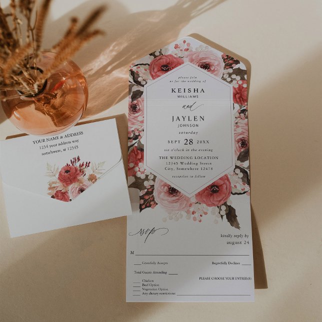 Casamento Floral Rosa e Rosa Rosa Rosa Rosa 2 (Criador carregado)
