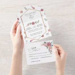 Casamento Floral Rosa Empoeirado