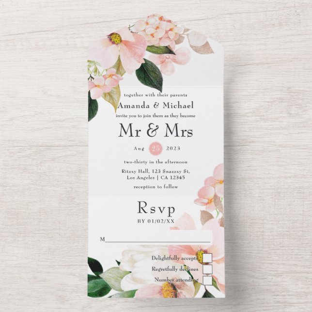 Casamento Floral Rosa Pastel (Interno)