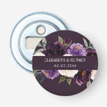Casamento Floral Roxo Púrpura Marfim Berinjela