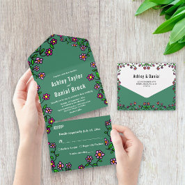 Casamento Floral Russo de Rosas Coloridos Botânico