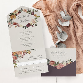 Casamento Floral Rustic Bloom Watercolor