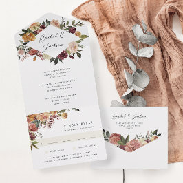 Casamento Floral Rustic Bloom Watercolor