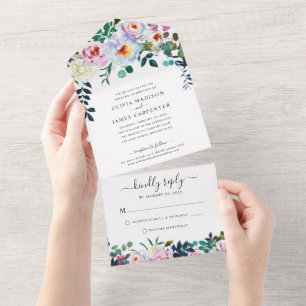Casamento Floral Rustic Boho Blush Pink Dusty Azul