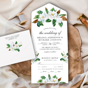 Casamento Floral Rustic White Magnolia