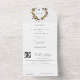 Casamento Floral Rústico em Verde Salvia com Códig