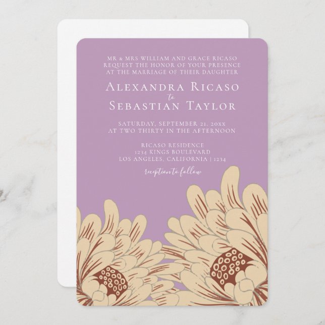 Casamento Floral Simples Elegante (Frente/Verso)