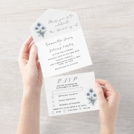 Casamento Floral Simples Escocês Blue Thistle