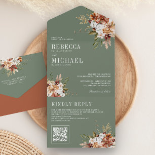 Casamento Floral Terracota de Flores Silvestres em