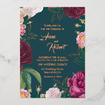 Casamento Floral Verde Dourado e Esmeralda