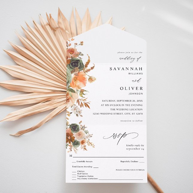Casamento Floral Verde e Terracota (Criador carregado)