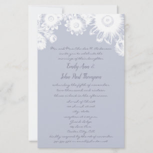 Casamento Floral Vintage Cinza Névoa