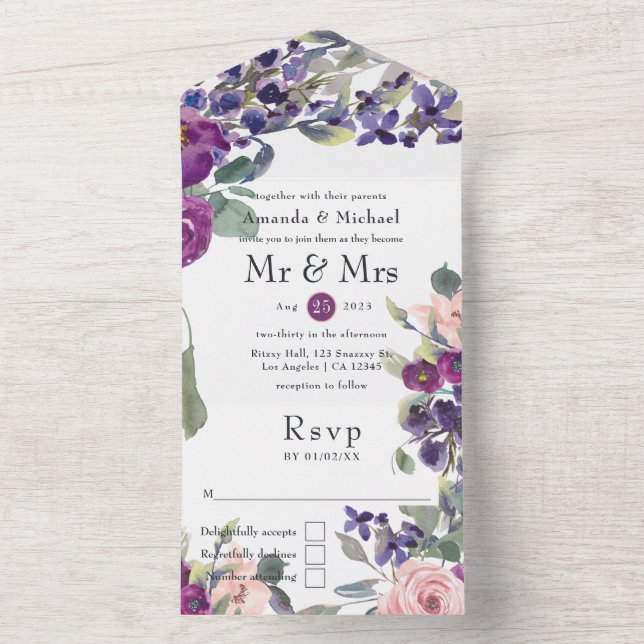 Casamento Floral Violet e Plum (Inside)