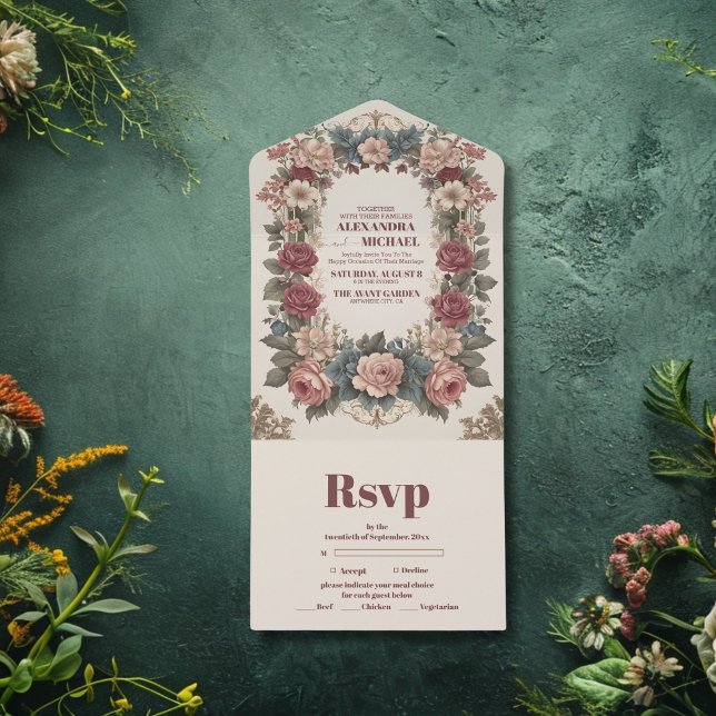 Casamento Floral Whimsical Vitoriano Real (Criador carregado)