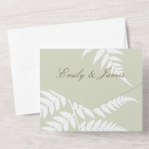 Casamento Floresta de Madeira Verde Sage Leve Bran
