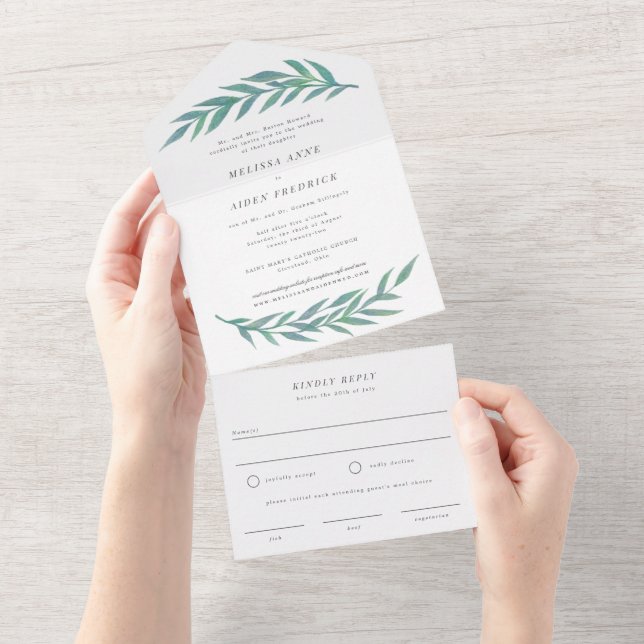 Casamento Formal da Ramificação Simples Azul (Aba destacável)