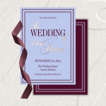 Casamento Formal Luxuoso Periwinkle e Ameixa