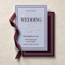 Casamento Formal Luxuoso Periwinkle e Ameixa