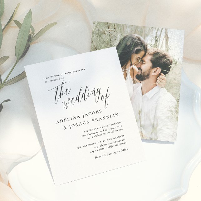 Casamento Foto Compromisso Orçamento Script Preto  (Criador carregado)