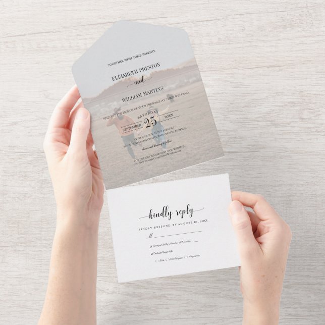 Casamento Fotográfico de Efeito Vellum Chic Faux c (Tearaway)