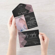 Casamento Fotográfico de Pastel Monograma do Chalk