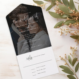 Casamento Fotográfico de Script de Caligrafia Mode