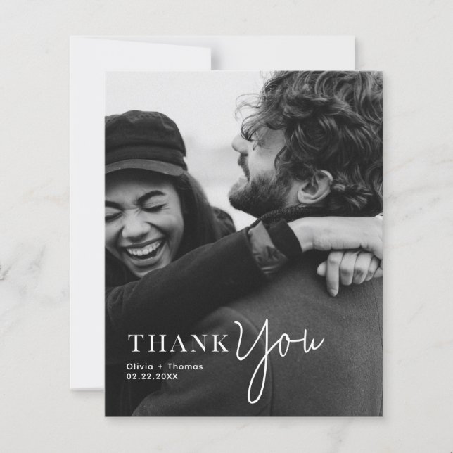 Casamento Fotográfico de Script de Tipografia Mono (Frente)