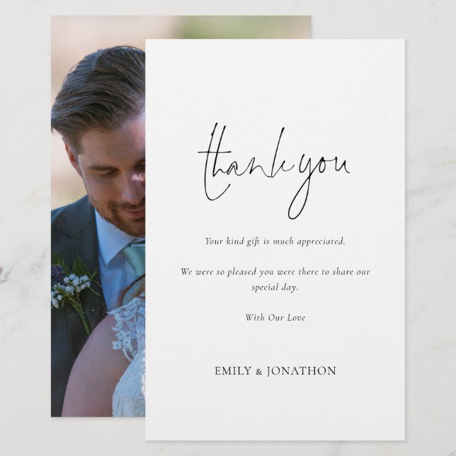 Casamento Fotográfico de Script Simples de Orçamen (Frente/Verso)