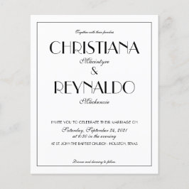 Casamento Fotográfico Deco da Tipografia Elegante 