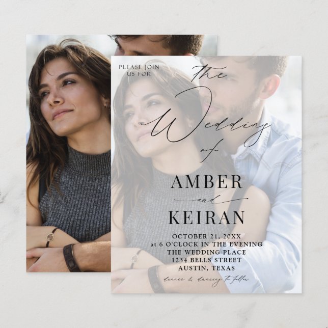 Casamento Fotográfico Misty White Shades (Frente/Verso)