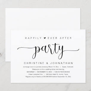 Casamento Fuga, Convite para Festa Feliz para Semp