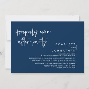 Casamento Fuga, Convite para Festa Feliz para Semp