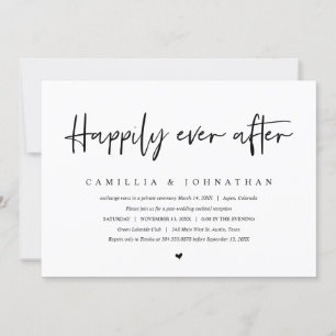 Casamento Fuga, Convite para Festa Felizes para Se